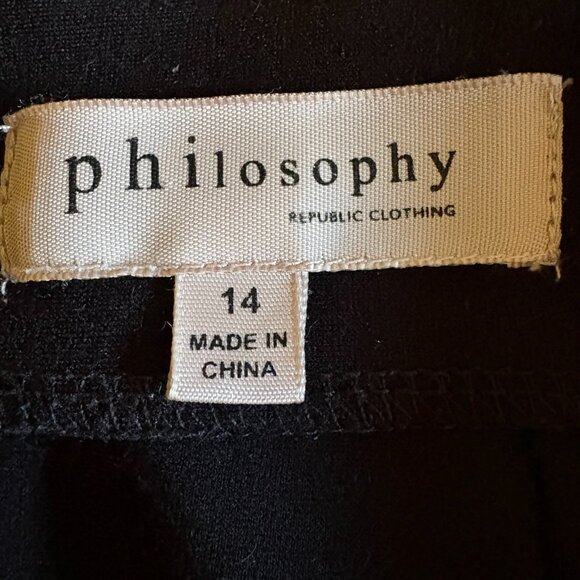 Philosophy Republic Clothing – Pencil Skirt – 14 - Black - Picture 3 of 5